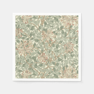 Guardanapo De Papel William Morris Honeysuckle Green Floral