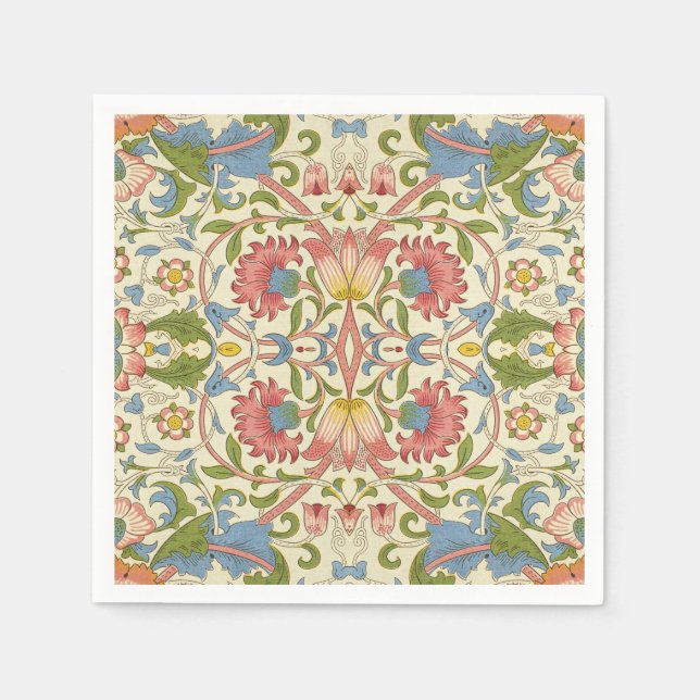 Guardanapo De Papel William Morris Loddon Blossom Padrões Florais (Frente)