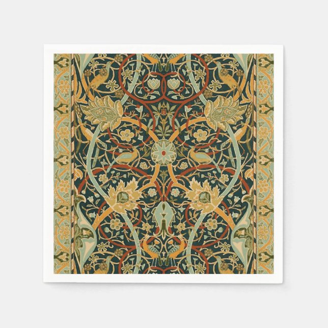 Guardanapo De Papel William Morris Oriental Carpet Art (Frente)