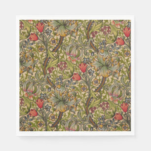 Guardanapo De Papel William Morris Ouro Lily Antique