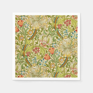 Guardanapo De Papel William Morris Ouro Lily Vintage Pré-Raphaelite