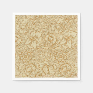 Guardanapo De Papel William Morris Poppy Floral Wallpaper