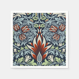 Guardanapo De Papel William Morris Snakeshead Floral Clássica Botânica