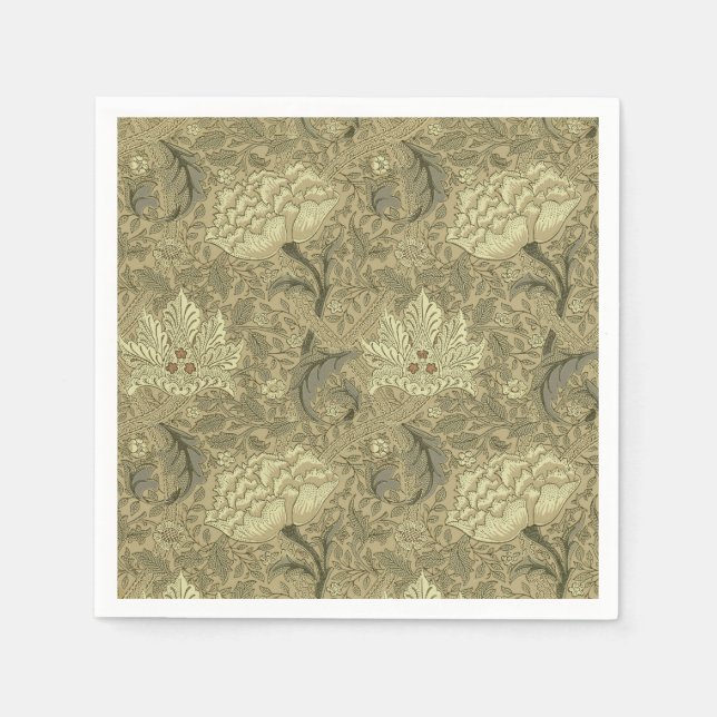 Guardanapo De Papel William Morris Windrush Wallpaper Pattern (Frente)