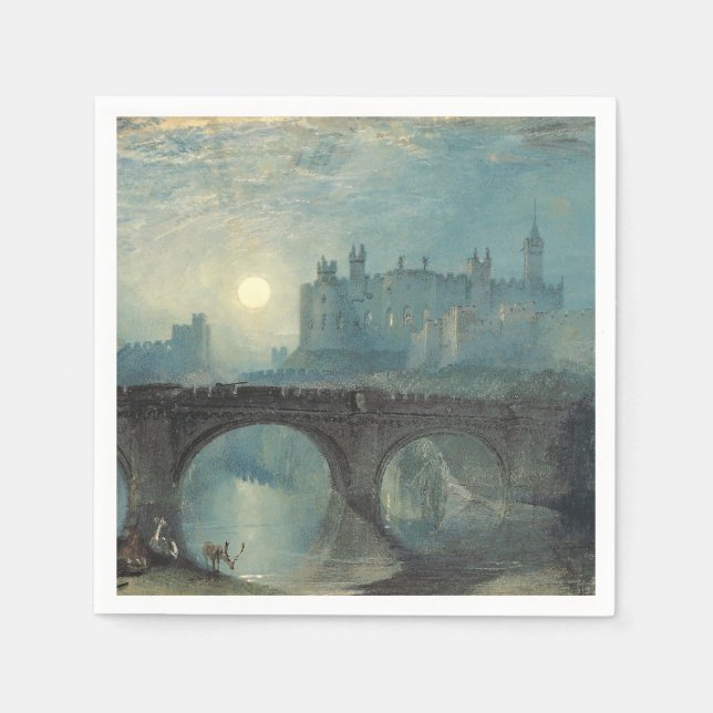 Guardanapo De Papel William Turner Alnwick Castle (Frente)