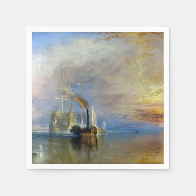 Guardanapo De Papel William Turner - O Temerário de Luta (Frente)