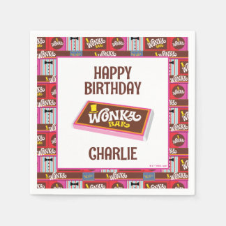 Guardanapo De Papel Willy Wonka e o aniversário da fábrica de chocolat