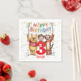 Guardanapo De Papel Winnie the Pooh | Happy Birthday