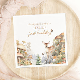 Guardanapo De Papel Winter Deer First Birday