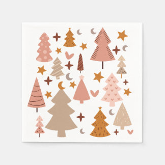 Guardanapo De Papel Winter Modern Boho Christmas