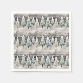 Guardanapo De Papel Winter Pines & Holiday Sentiments