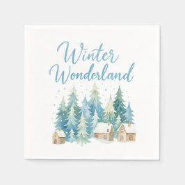 Guardanapo De Papel Winter Wonderland Snowy Village 