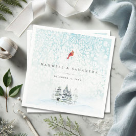 Guardanapo De Papel Winter Wonderland Wedding