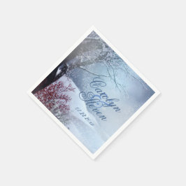 Guardanapo De Papel Winter Wonderland Wedding Paper
