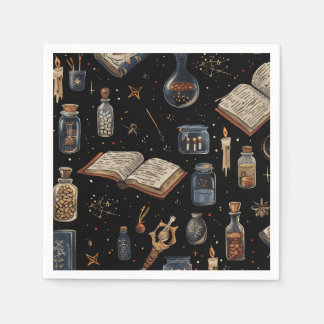 Guardanapo De Papel Witchcraft Potion Pattern – Halloween Magic