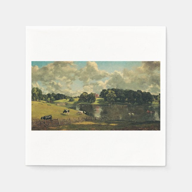 Guardanapo De Papel Wivenhoe Park por John Constable (Frente)