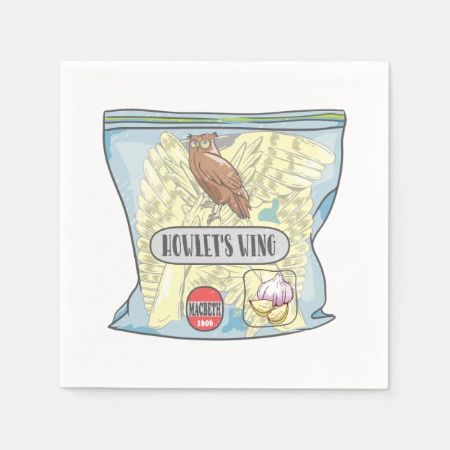 Guardanapo De Papel WLETS WING Macbeth feitiça. (Frente)