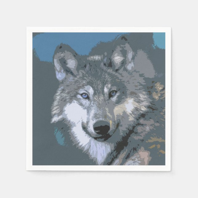 Guardanapo De Papel Wolf 033 (Frente)