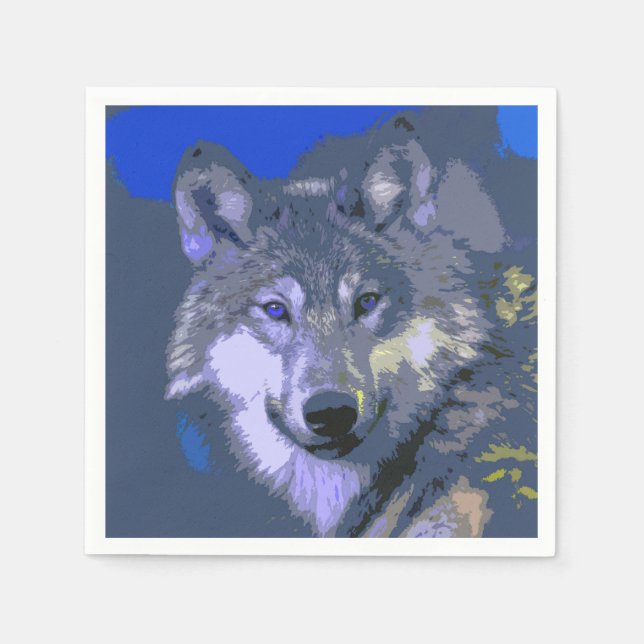 Guardanapo De Papel Wolf 037 (Frente)