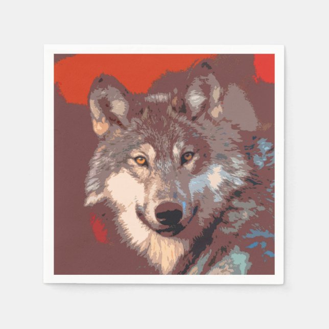Guardanapo De Papel Wolf 043 (Frente)
