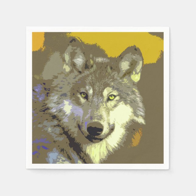Guardanapo De Papel Wolf 044 (Frente)