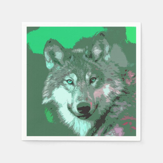 Guardanapo De Papel Wolf 049 (Frente)