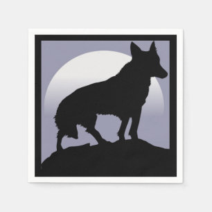 GUARDANAPO DE PAPEL WOLF SILHOUETTE