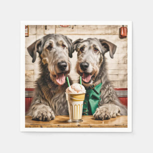 Guardanapo De Papel Wolfhounds Irlandês Com Soda Sorvete