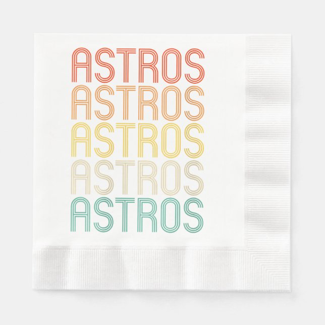 Guardanapo De Papel Womens Astros  (Frente)