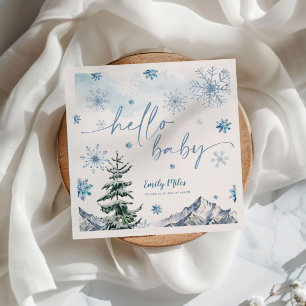 Guardanapo De Papel Wonderland Winter Hello Baby Paper Napkins
