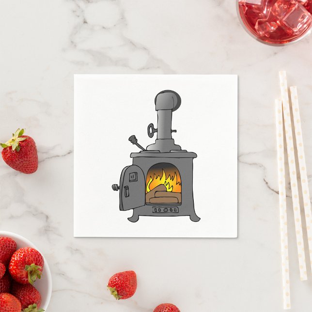 Guardanapo De Papel Wood Burner Stove (Criador carregado)