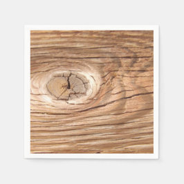 Guardanapo De Papel Wood Grain Knothole