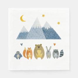 Guardanapo De Papel Woodland Adventure Night Sky Party Napkins