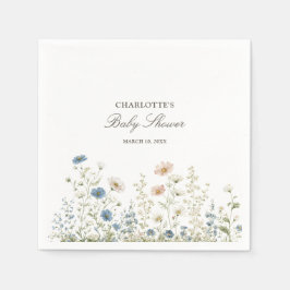 Guardanapo De Papel Woodland Dreams Floral Cottage Baby Shower