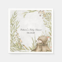 Woodland Hedgehog Chá de fraldas Personalizado