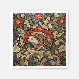 Guardanapo De Papel Woodland Hedgehog William Morris Inspirou