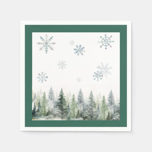 Guardanapo De Papel Woodland Winter ONE Derland Paper Napkin (Frente)