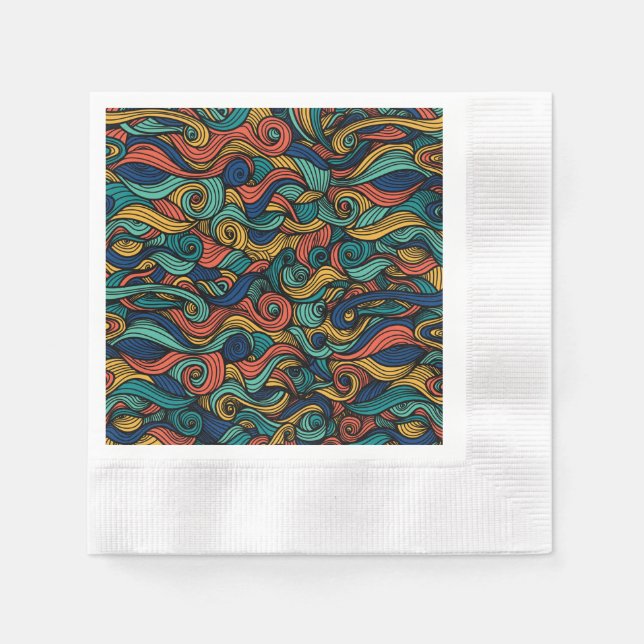 Guardanapo De Papel Wool Topped paisley (Frente)