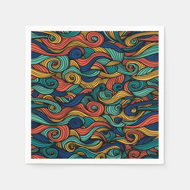 Guardanapo De Papel Wool Topped paisley (Frente)
