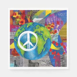 Guardanapo De Papel World Peace Paper Napkins
