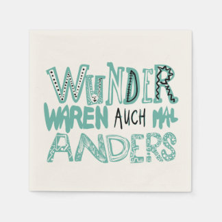 Guardanapo De Papel Wunder waren auch manders