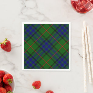 Guardanapo De Papel xadrez azul verde Lauder tartan