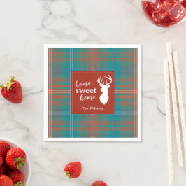 Guardanapo De Papel Xadrez de Natal Tartan Clan Wilson Personalizado
