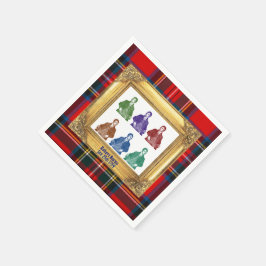 Guardanapo De Papel Xadrez Real Stewart Robert Burns 25 de janeiro Mul