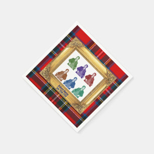Guardanapo De Papel Xadrez Real Stewart Robert Burns 25 de janeiro Mul