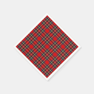 Guardanapo De Papel Xadrez Real Stewart Tartan Padrão Escocês