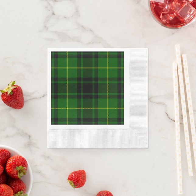Guardanapo De Papel Xadrez verde MacArthur tartan (Insitu)