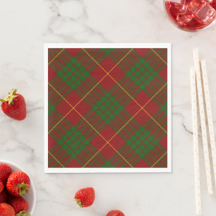 Guardanapo De Papel Xadrez verde-tartan