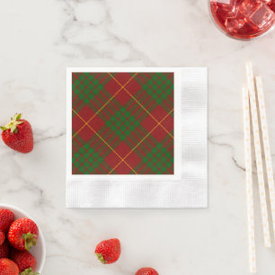Guardanapo De Papel Xadrez verde-tartan
