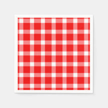 Xadrez Vermelho Branco de Búfalo Festa Clássica de